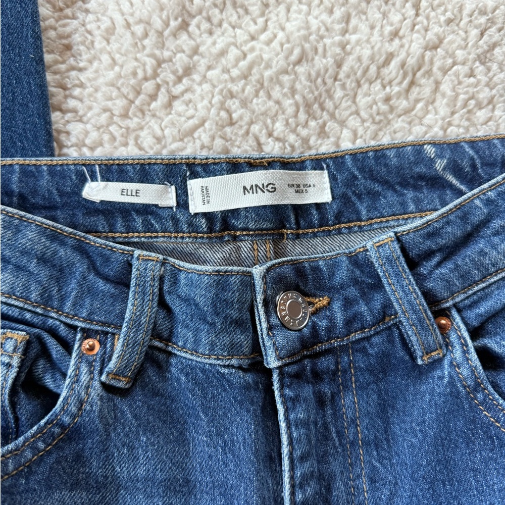 Mango Women's Straight Leg Jeans - Blue